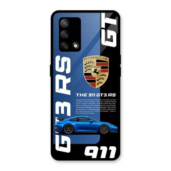 Hyper Car Glass Back Case for Oppo F19