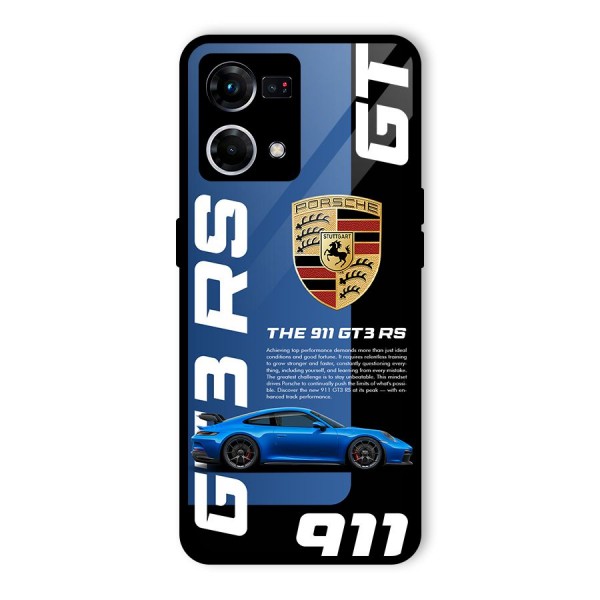 Hyper Car Glass Back Case for Oppo F21 Pro 4G