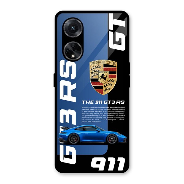 Hyper Car Glass Back Case for Oppo F23