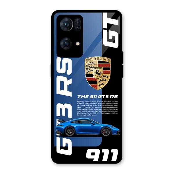 Hyper Car Glass Back Case for Oppo Reno7 Pro 5G