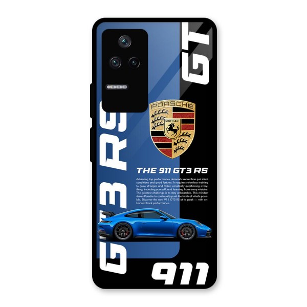 Hyper Car Glass Back Case for Poco F4 5G