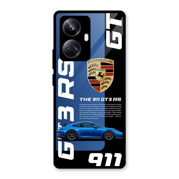 Hyper Car Glass Back Case for Realme 10 Pro Plus