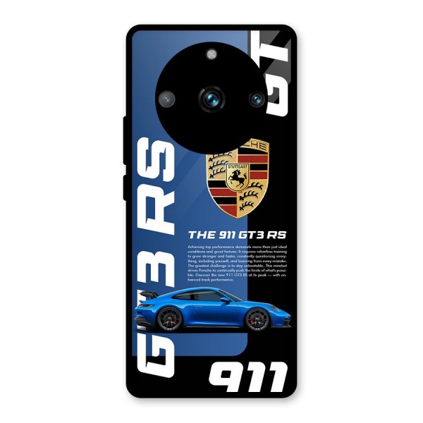 Hyper Car Glass Back Case for Realme 11 Pro