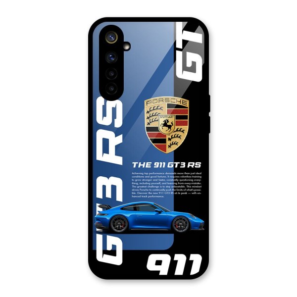 Hyper Car Glass Back Case for Realme 6