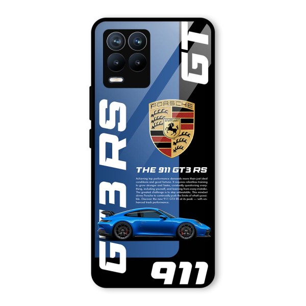 Hyper Car Glass Back Case for Realme 8 Pro