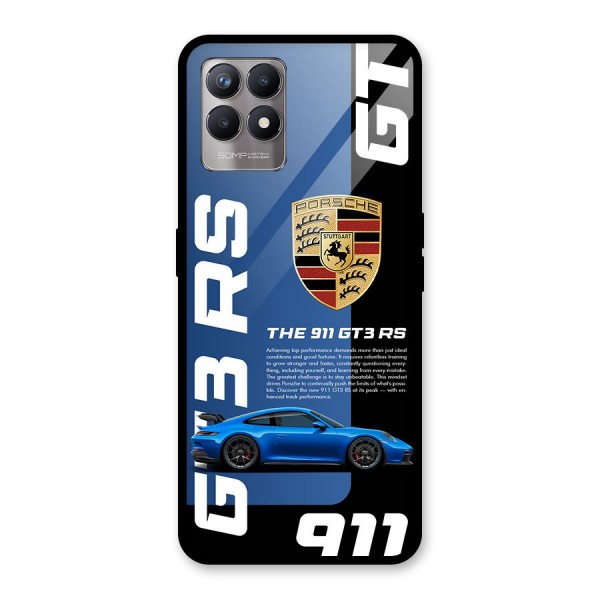 Hyper Car Glass Back Case for Realme 8i