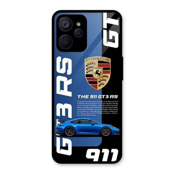 Hyper Car Glass Back Case for Realme 9i 5G