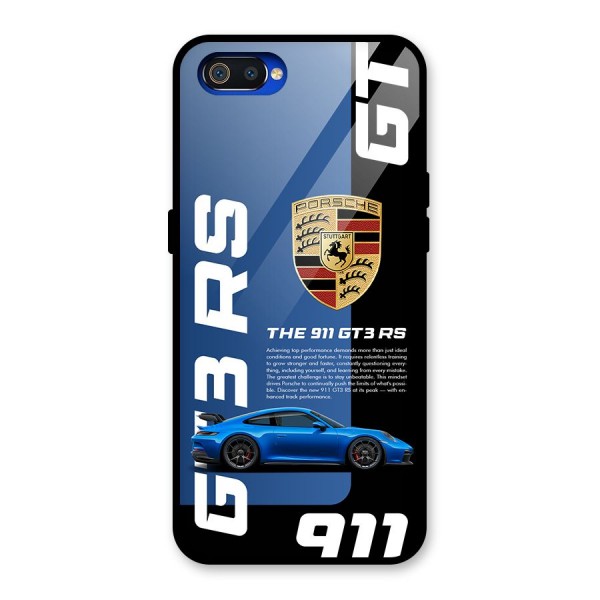 Hyper Car Glass Back Case for Realme C2