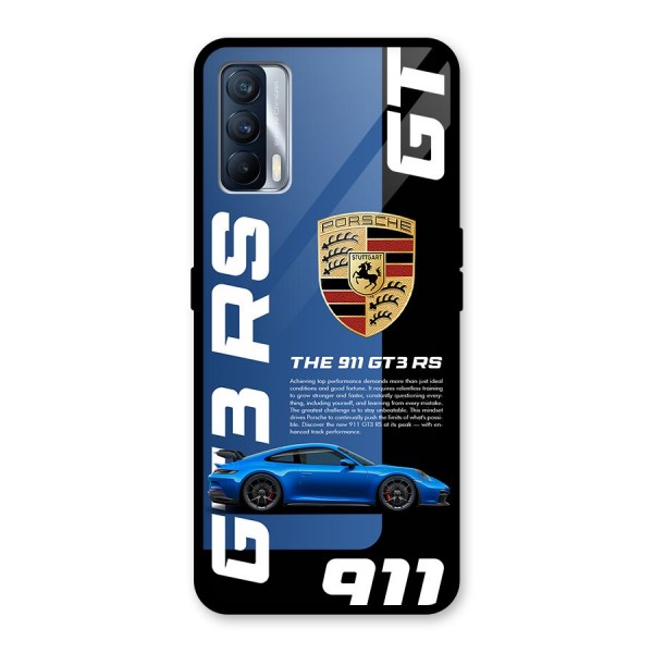 Hyper Car Glass Back Case for Realme X7