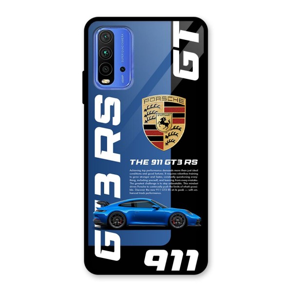 Hyper Car Glass Back Case for Redmi 9 Power