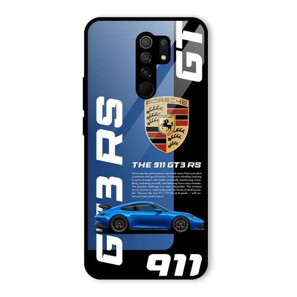 Hyper Car Glass Back Case for Redmi 9 Prime