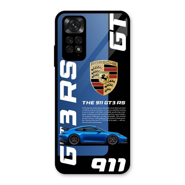 Hyper Car Glass Back Case for Redmi Note 11S