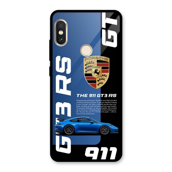 Hyper Car Glass Back Case for Redmi Note 5 Pro