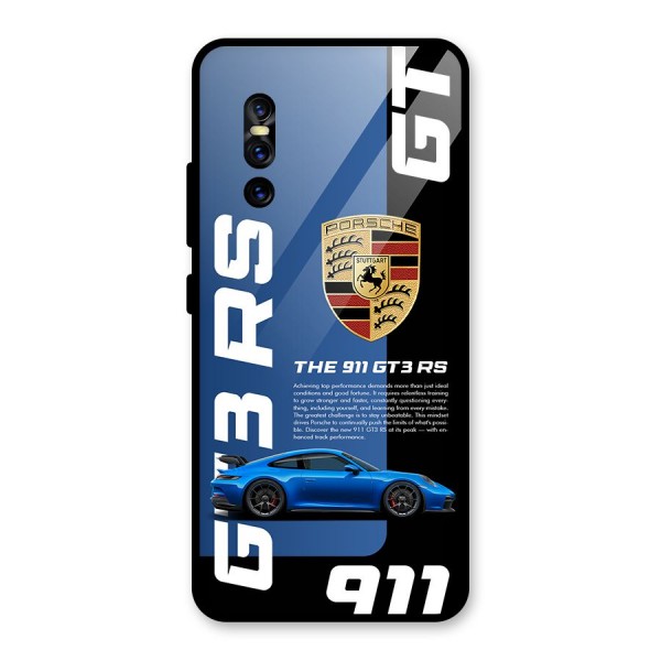 Hyper Car Glass Back Case for Vivo V15 Pro