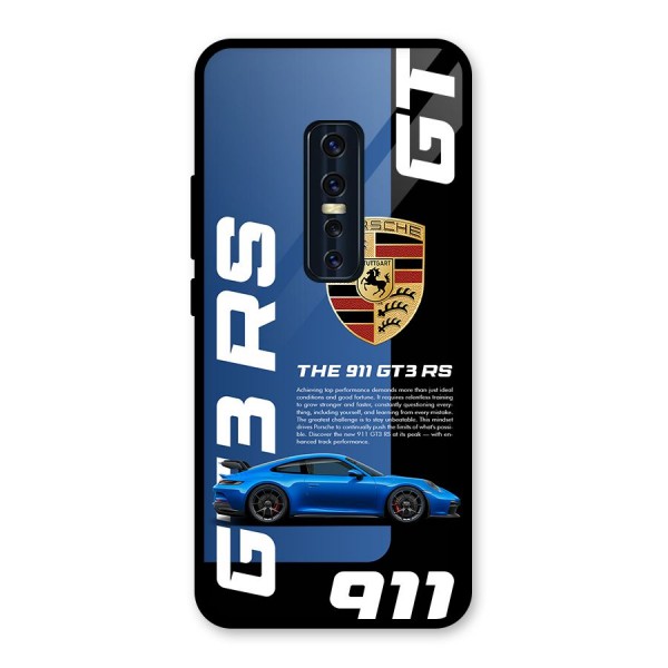 Hyper Car Glass Back Case for Vivo V17 Pro