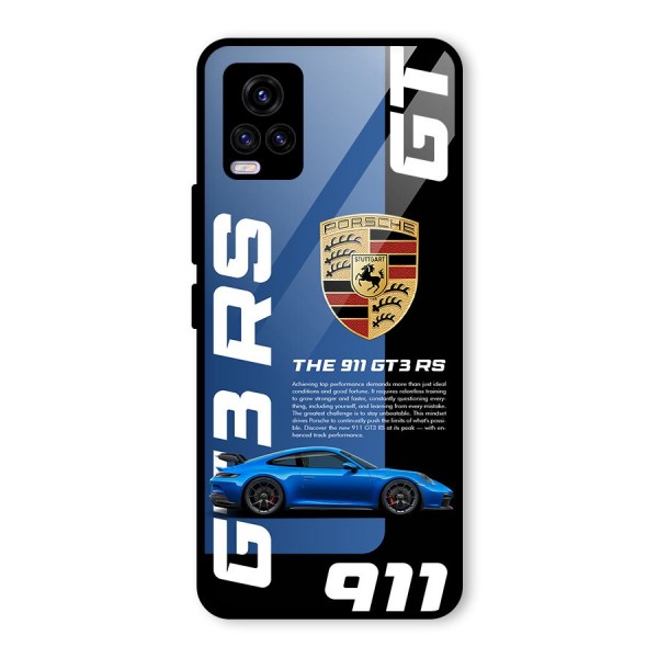 Hyper Car Glass Back Case for Vivo V20