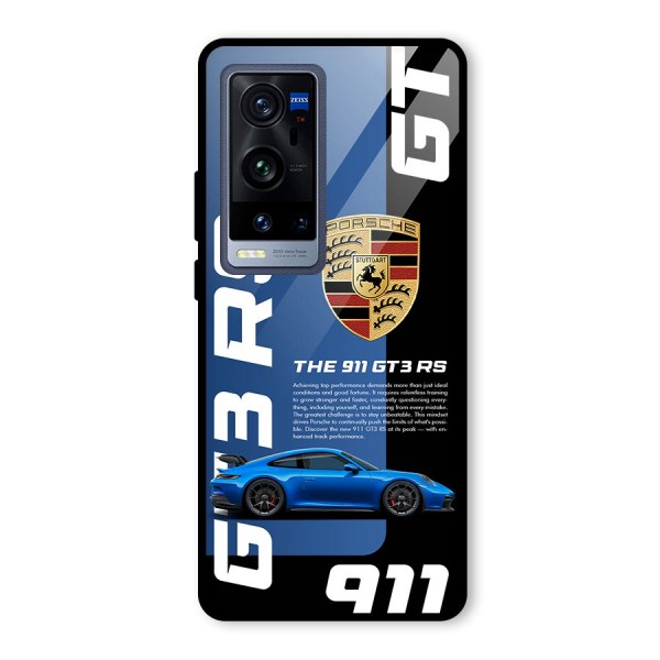 Hyper Car Glass Back Case for Vivo X60 Pro Plus