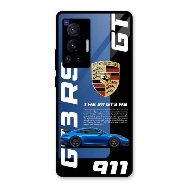 Hyper Car Glass Back Case for Vivo X70 Pro