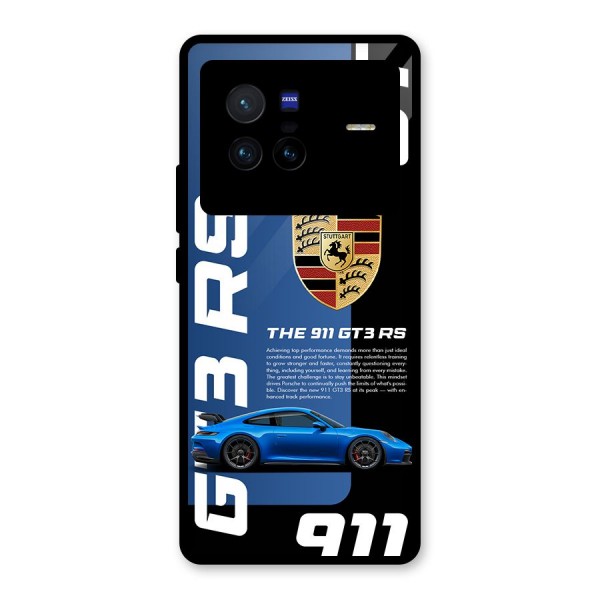 Hyper Car Glass Back Case for Vivo X80