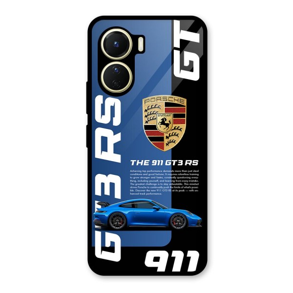 Hyper Car Glass Back Case for Vivo Y56