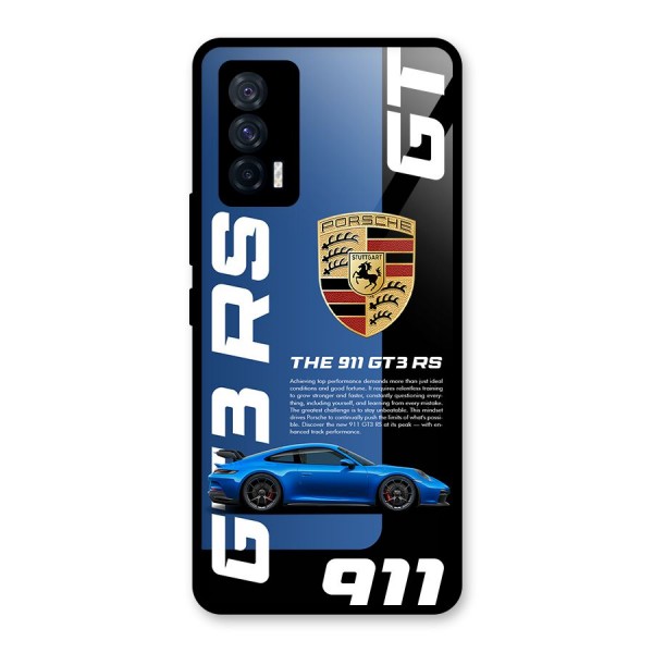 Hyper Car Glass Back Case for Vivo iQOO 7 5G