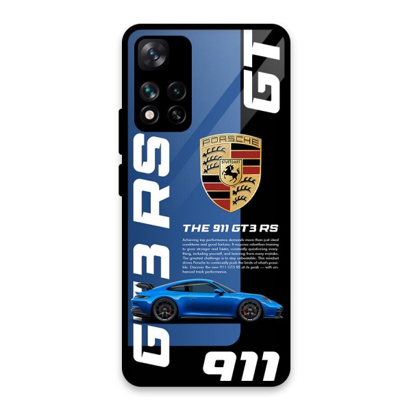 Hyper Car Glass Back Case for Xiaomi 11i HyperCharge 5G