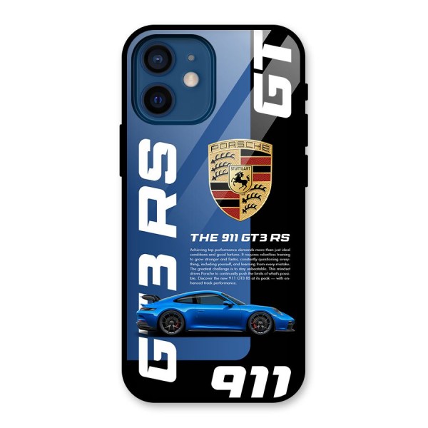 Hyper Car Glass Back Case for iPhone 12 Mini