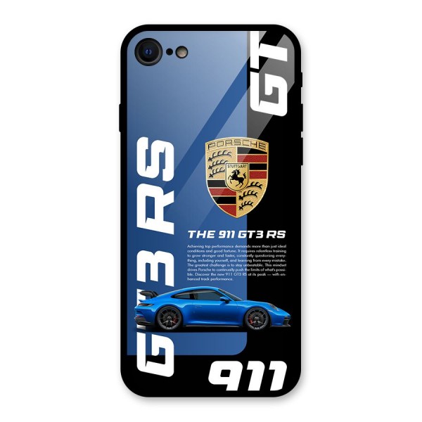 Hyper Car Glass Back Case for iPhone 8