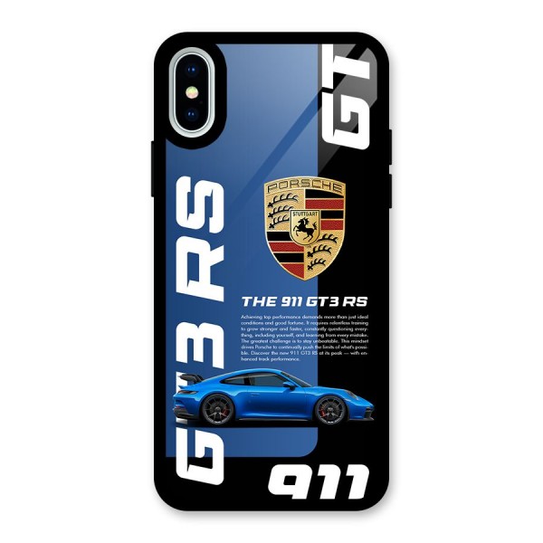 Hyper Car Glass Back Case for iPhone X