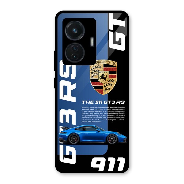 Hyper Car Glass Back Case for iQOO Z6 44W