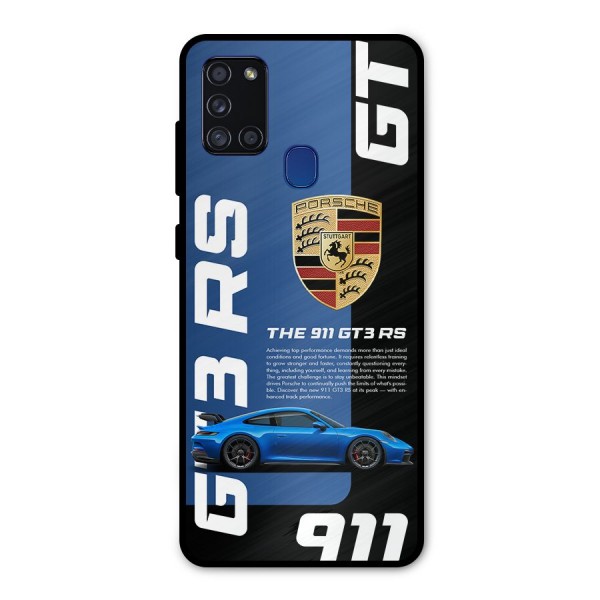 Hyper Car Metal Back Case for Galaxy A21s