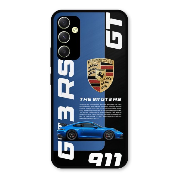 Hyper Car Metal Back Case for Galaxy A34