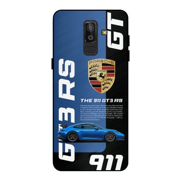 Hyper Car Metal Back Case for Galaxy J8