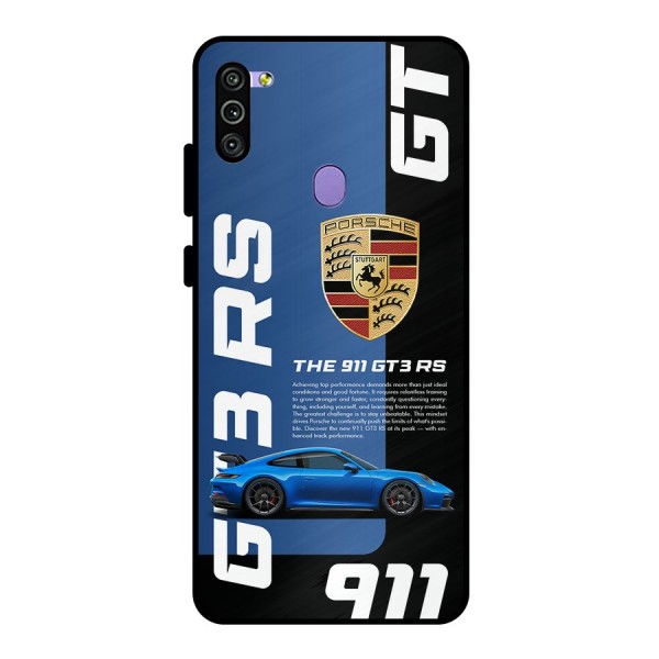 Hyper Car Metal Back Case for Galaxy M11