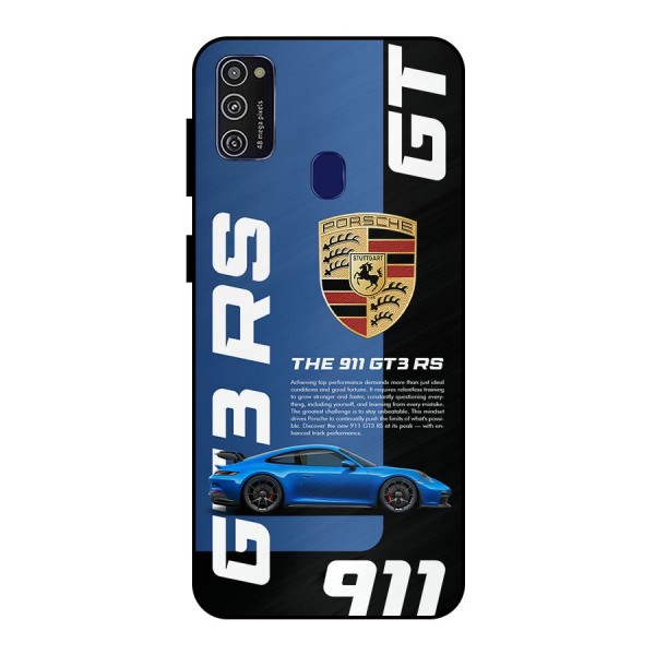 Hyper Car Metal Back Case for Galaxy M21