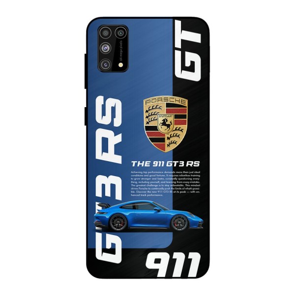 Hyper Car Metal Back Case for Galaxy M31