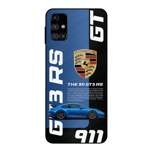 Hyper Car Metal Back Case for Galaxy M31s