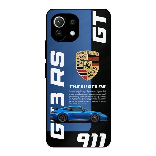 Hyper Car Metal Back Case for Mi 11 Lite