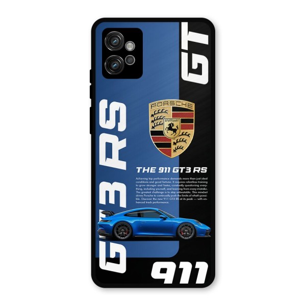 Hyper Car Metal Back Case for Moto G32