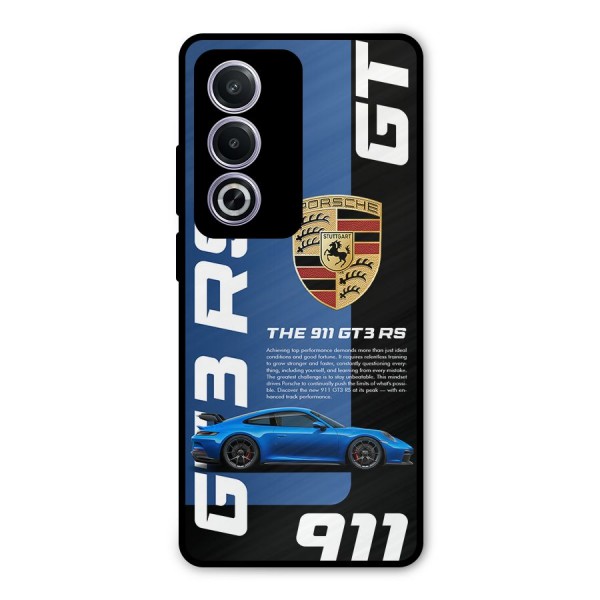 Hyper Car Metal Back Case for Oppo A3 Pro