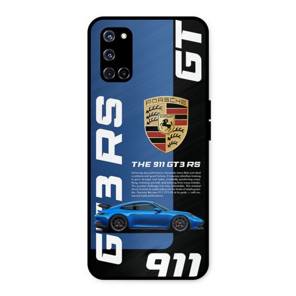 Hyper Car Metal Back Case for Oppo A52