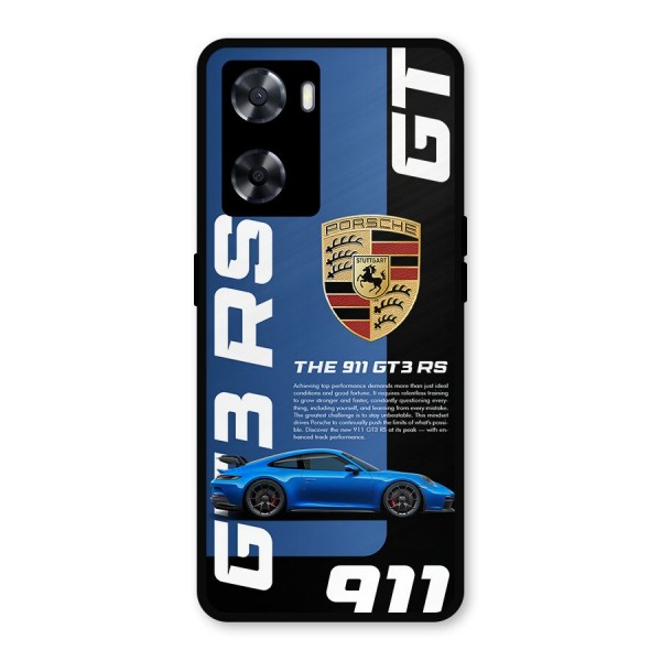 Hyper Car Metal Back Case for Oppo A57 2022