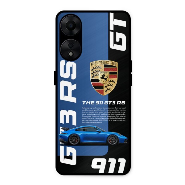 Hyper Car Metal Back Case for Oppo A78 5G