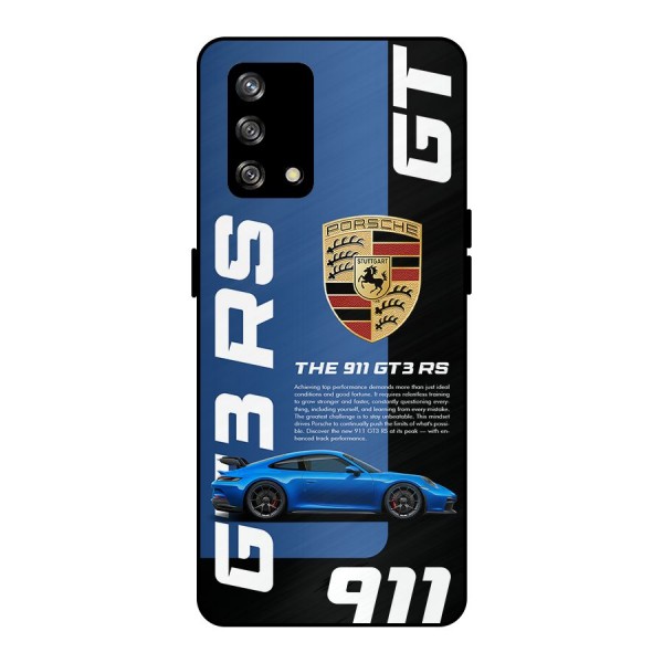 Hyper Car Metal Back Case for Oppo F19s