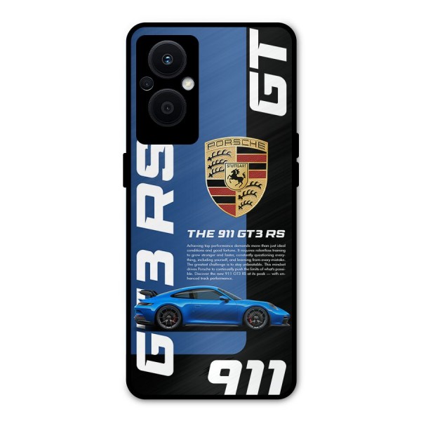 Hyper Car Metal Back Case for Oppo F21 Pro 5G