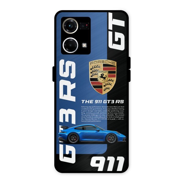 Hyper Car Metal Back Case for Oppo F21s Pro 4G