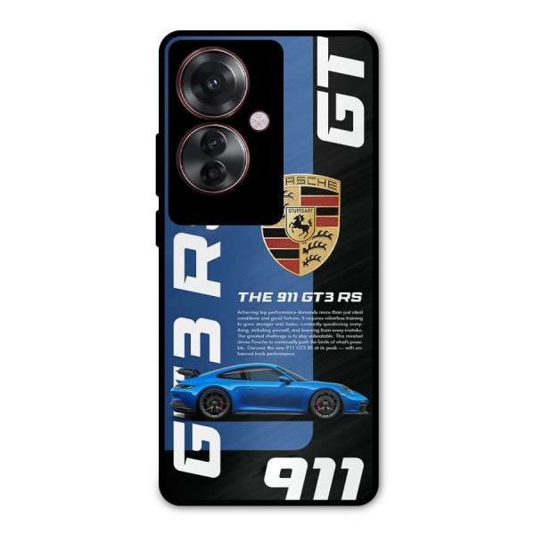 Hyper Car Metal Back Case for Oppo F25 Pro