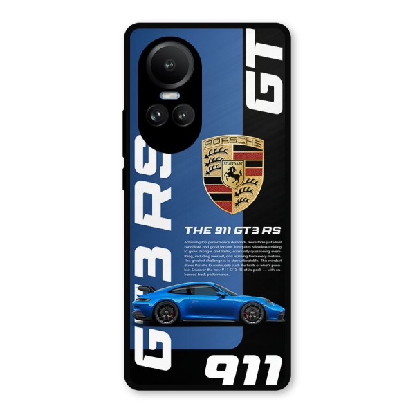 Hyper Car Metal Back Case for Oppo Reno10 Pro