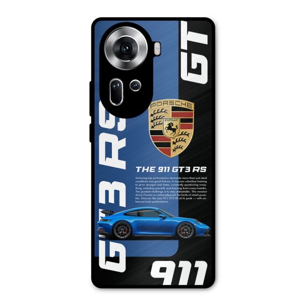 Hyper Car Metal Back Case for Oppo Reno11 5G