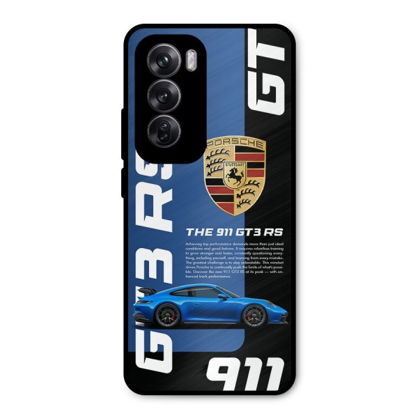 Hyper Car Metal Back Case for Oppo Reno12 Pro